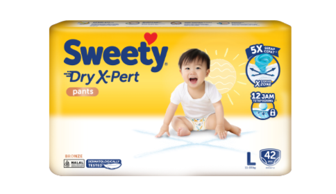 Keunggulan Sweety Dry X-pert, Popok Celana Tepat Untuk Usia Toddler